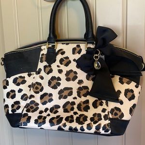 Betsey Johnson leopard purse